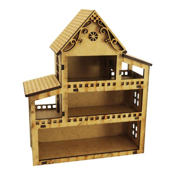 Kit 5 Mini Casa Boneca P/ Enfeite Jardim C/ Suculentas 13x5x16,5 Madeira Mdf Menor preço em Kit 5 Mini Casa Boneca P/ Enfeite Jardim C/ Suculentas 13x5x16,5 Madeira Mdf
