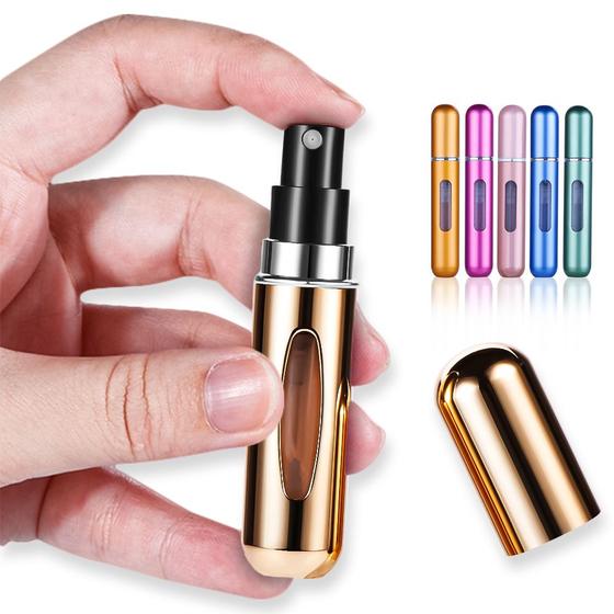 Imagem de Kit 5 Mini Frascos Porta Perfumes Importados E Nacionais 5mL