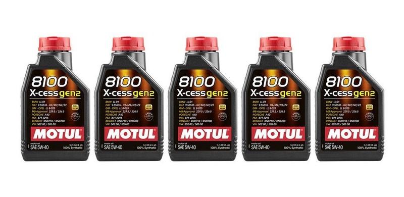 Kit 5 Motul 8100 X-cess 5w40 Gen2 - Outros Automotivo - Magazine Luiza