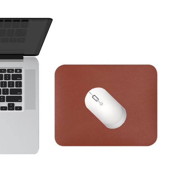 Imagem de Kit 5 Mouse Pad 25x20cm Marrom Castor Pequeno Sintético Fino Antiderrapante