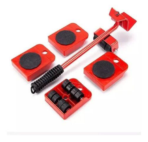 Kit 5 Movedor Rodinhas Rodas Para Mudança Levantar Móveis Grandes Pesados - New