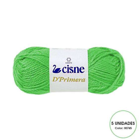 Imagem de Kit 5 Novelo De Lã Tricô Crochê Cisne D'Primera 40G 00745