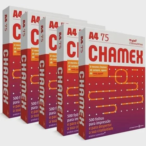 Kit 5 Pacotes de 500 Folhas de Papel Sulfite A4 Chamex é boa?