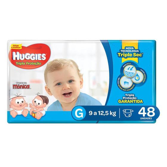 Imagem de Kit 5 Pacotes Fralda Huggies Tripla Proteção Turma Mônica G