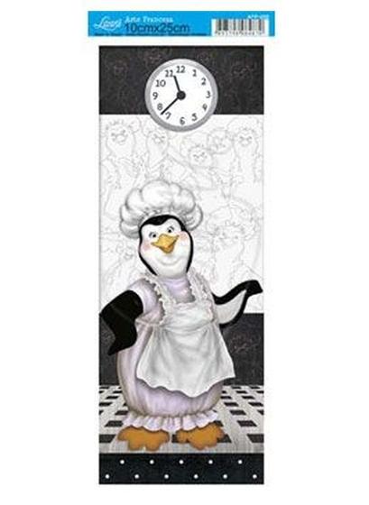 Imagem de Kit 5 Papel Decoupage Arte Francesa Pinguin Cozinheiro Afp-099 25x10cm Litoarte