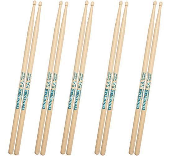 Imagem de Kit 5 Pares Baqueta Liverpool Tenneessee American Hickory 5A