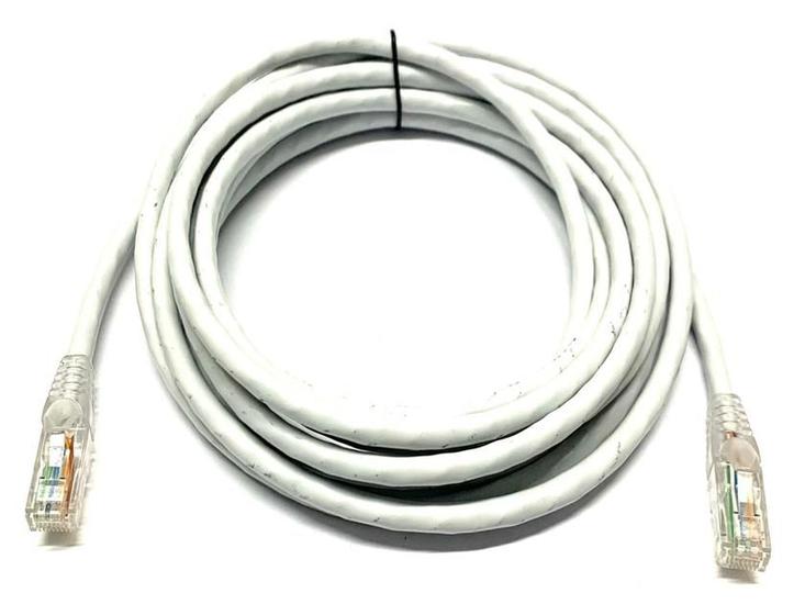 Kit 5 Patch Cord Cat6 Nexans 1,50 Metros Utp 4P Cm Cinza Materiais