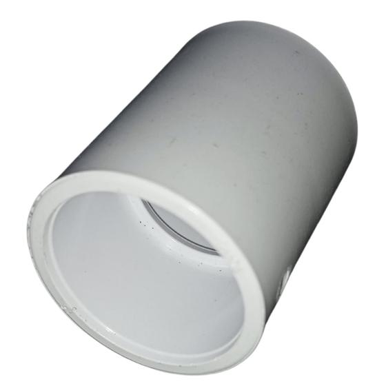 Imagem de  Kit 5 Pcs Luva De Conexão Conduíte Eletroduto Pvc 3/4pol Cor Branco