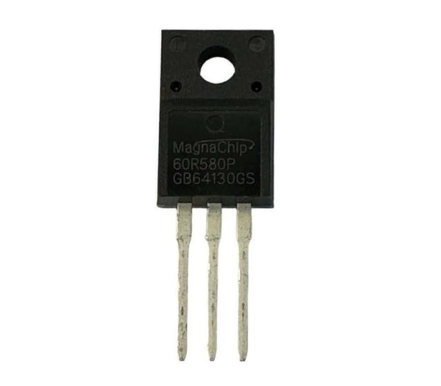 Imagem de Kit 5 pçs - mosfet 60r580p = 6r580p - canal n - 650v 8a