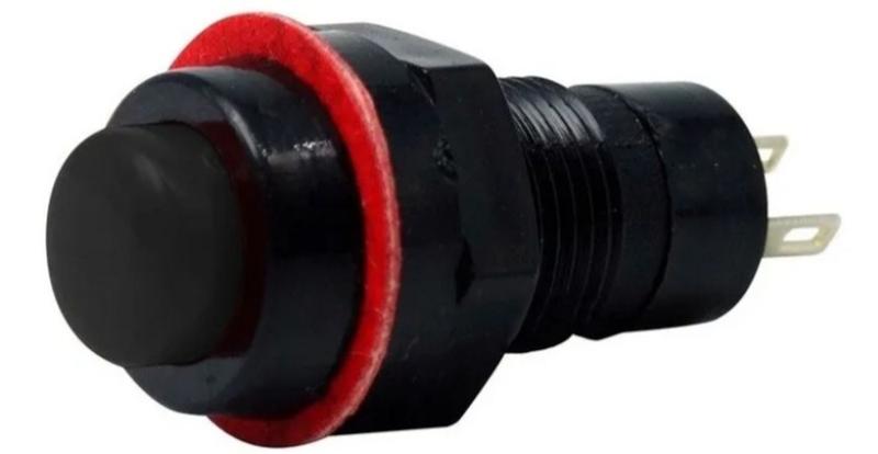 Imagem de Kit 5 Peças - Chave Push Button Branca Ds-211 Com Trava