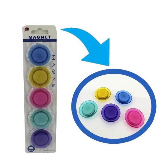 Kit 5 Peças de Imã Colorido Para Quadro Menor preço em Kit 5 Peças de Imã Colorido Para Quadro