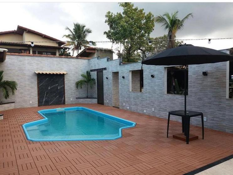 Imagem de Kit 5 peças deck modular plástico antiderrapante 30x30 piscina box varanda jardim sacada