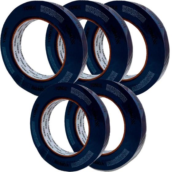Imagem de Kit 5 PeÇAs Fita Automotiva 100ºC 18mm X 50m Azul Vonixx