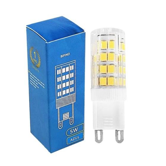 Imagem de Kit 5 Peças Lâmpada Led Halopin G9 5W Branco Frio