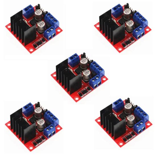 Imagem de Kit 5 peças Ponte H Dupla L298n Driver Motor Esp8266 Arduino