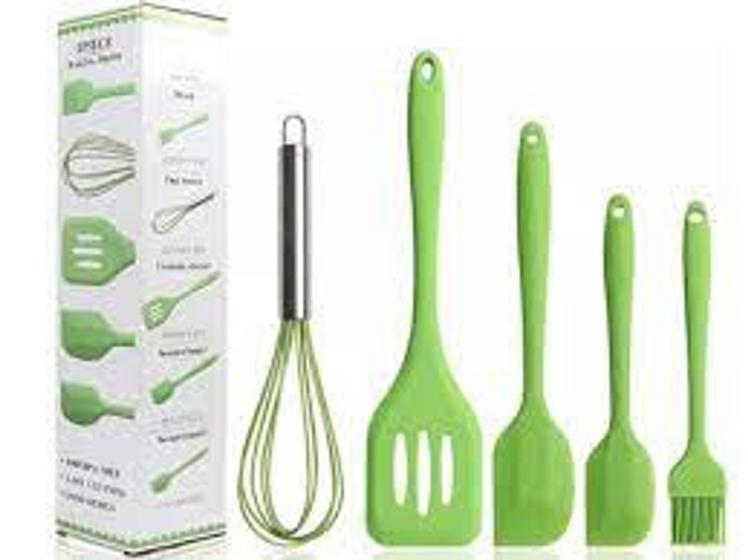 Imagem de Kit 5 peças utensílios de cozinha silicone