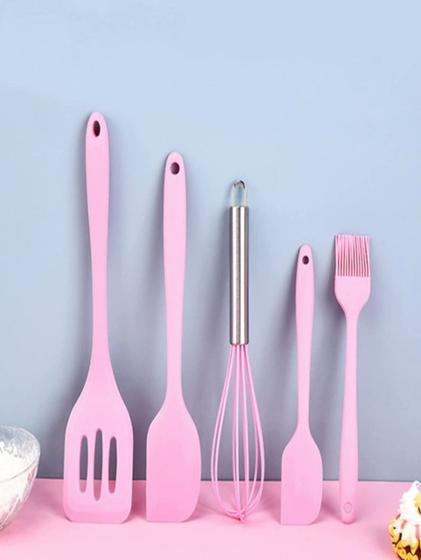 Imagem de Kit 5 peças utensílios de cozinha silicone