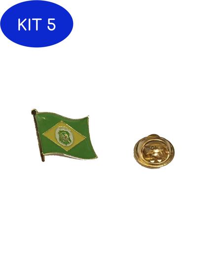 Imagem de Kit 5 Pin Da Bandeira Do Estado Do Ceará