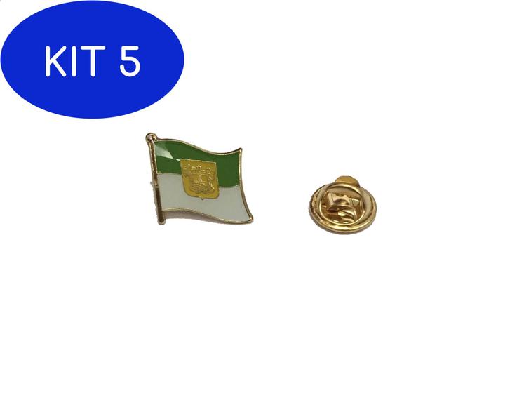 Kit 5 Pin da bandeira do