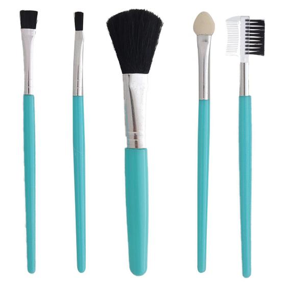 Imagem de Kit 5 Pincéis P/ Maquiagem Fashion Makeup Para Olhos E Rosto