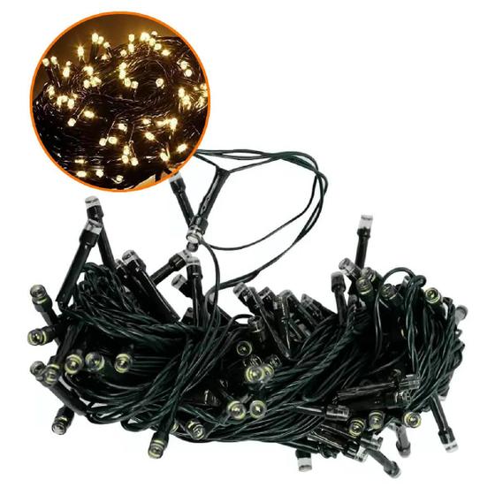 Imagem de Kit 5 Pisca Pisca Cordão Luz 50 LED Varal 8 Funções 5m 110V