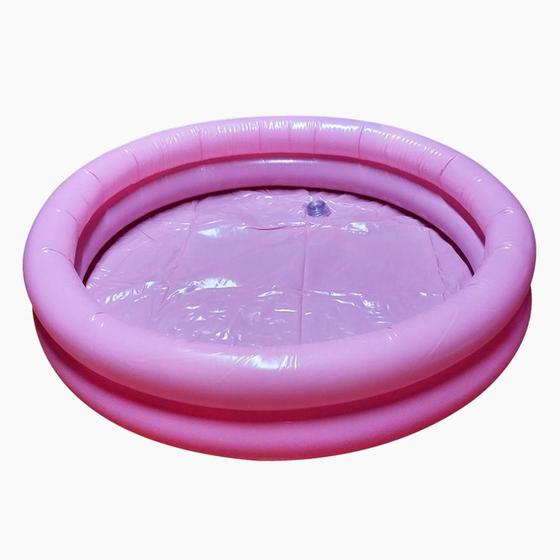 Imagem de Kit 5 Piscina Inflável Redonda Infantil 2 Anéis 60X12Cm Rosa