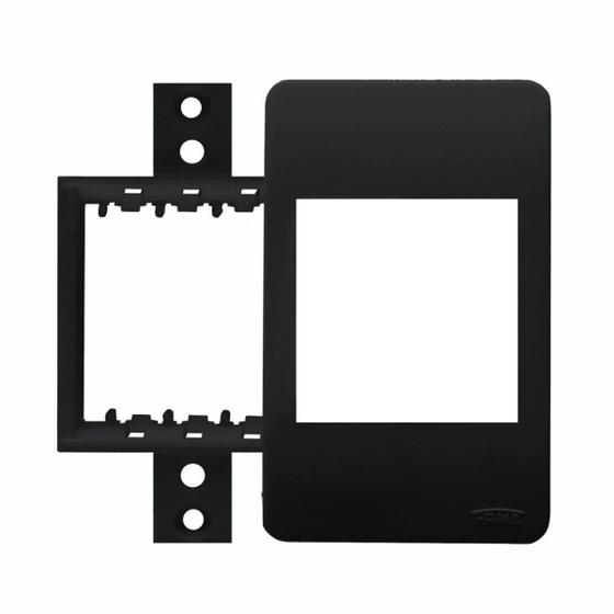 Imagem de Kit 5 Placa Com Suporte 2 Módulo P/ Caixa Sobrepor Sistema X