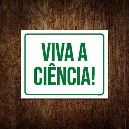 Imagem de Kit 5 Placa Sinalização Verde - Viva A Ciência!