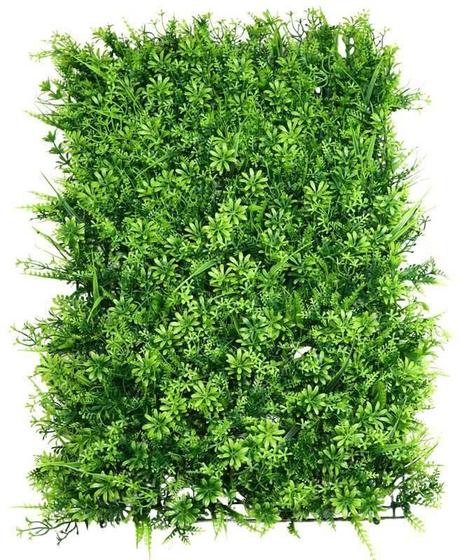 Imagem de Kit 5 Placa Verde 40X60 Jardim Vertical Artificial Estrela