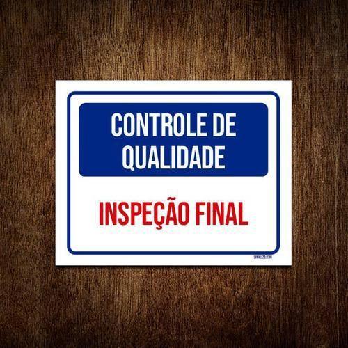 Imagem de Kit 5 Placas Controle De Qualidade Inspeção Final