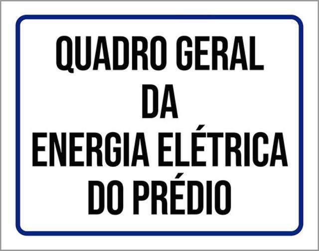 Imagem de Kit 5 Placas De Quadro Geral Energia Elétrica 36X46