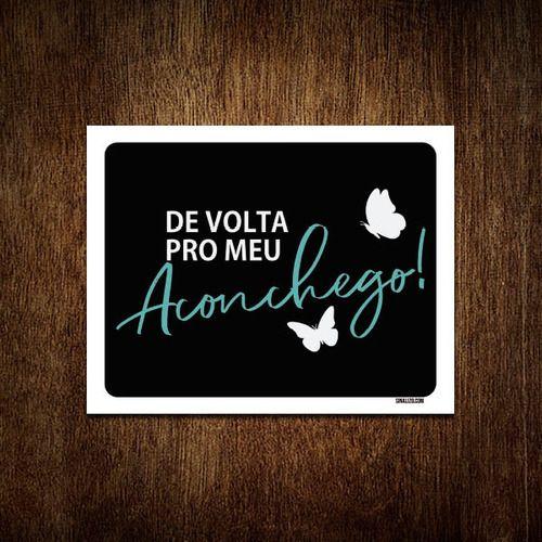 Imagem de Kit 5 Placas Decorativa De Volta Pro Meu Aconchego