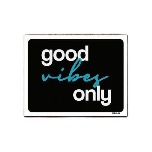 Imagem de Kit 5 Placas Decorativa - Good Vibes Only