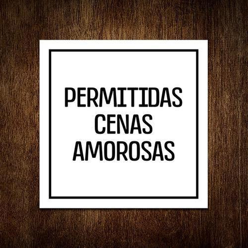 Imagem de Kit 5 Placas Decorativa - Permitidas Cenas Amorosas