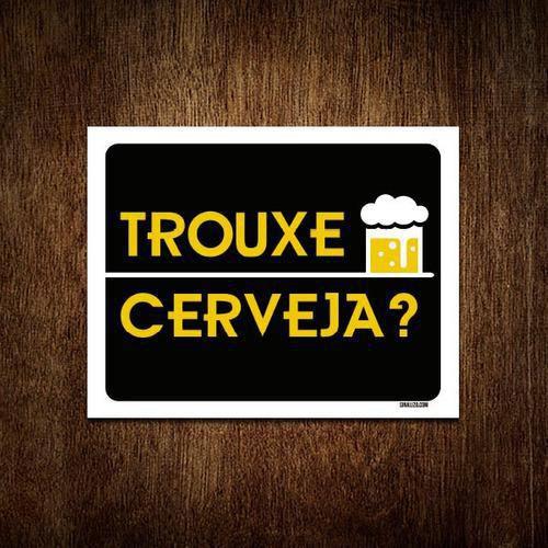 Imagem de Kit 5 Placas Decorativa - Trouxe Cerveja