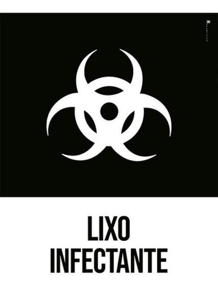 Imagem de Kit 5 Placas Desenho - Lixo Infectante