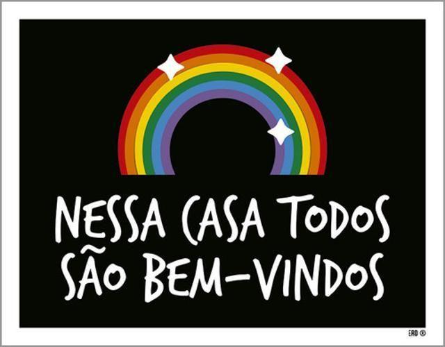 Imagem de Kit 5 Placas Nessa Casa Todos São Bem Vindos 36X46