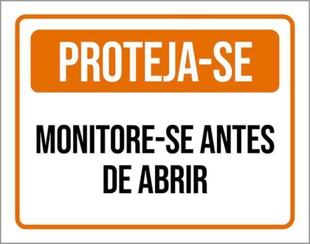 Imagem de Kit 5 Placas Proteja-Se Monitore-Se Antes De Abrir