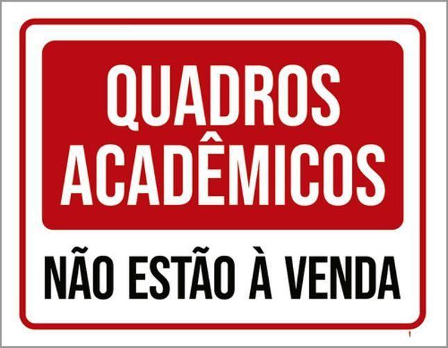 Imagem de Kit 5 Placas Quadros Acadêmicos Não Estão Venda 36X46