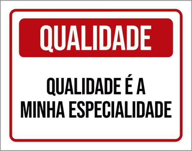 Imagem de Kit 5 Placas Qualidade Minha Especialidade 36X46