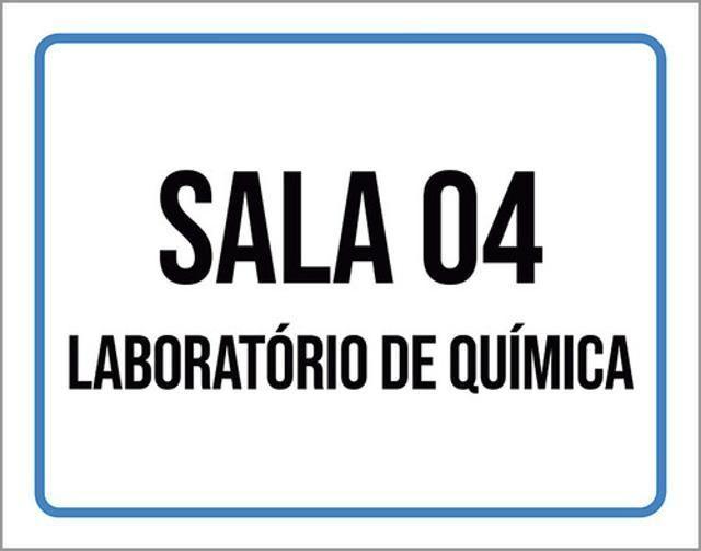 Imagem de Kit 5 Placas Sala 4 Laboratório Química 36X46