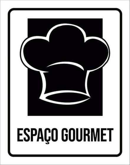 Imagem de Kit 5 Placas Setor Espaço Gourmet 36X46