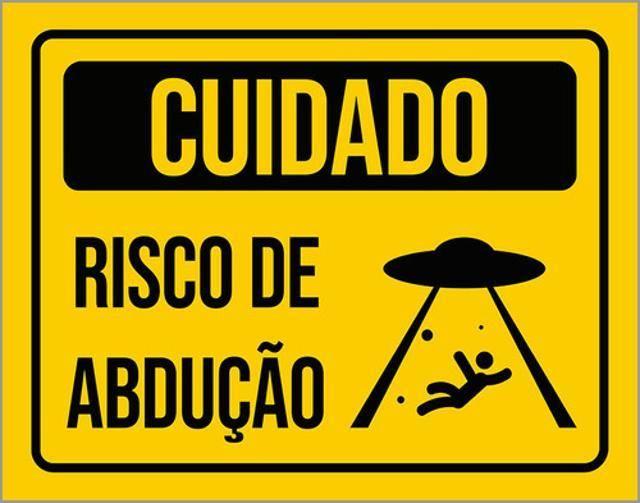 Imagem de Kit 5 Placas Sinalização - Cuidado Risco De Abdução