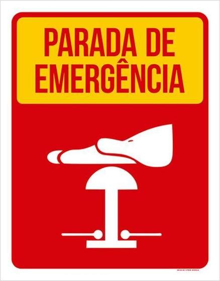 Imagem de Kit 5 Placas Sinalização - Parade De Emergência
