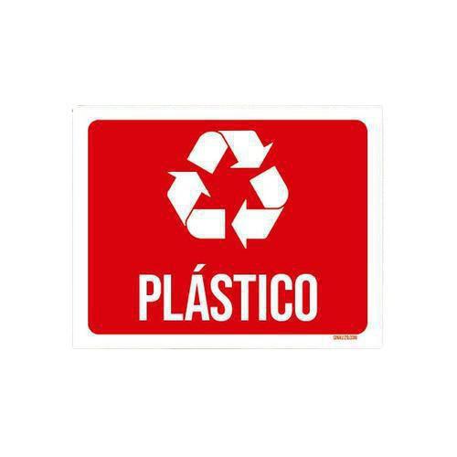 Imagem de Kit 5 Placas Sinalização Reciclagem Plástico