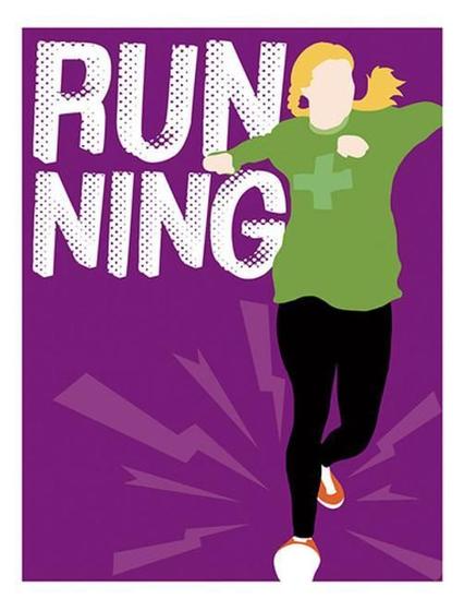 Imagem de Kit 5 Placas Sinalização - Running