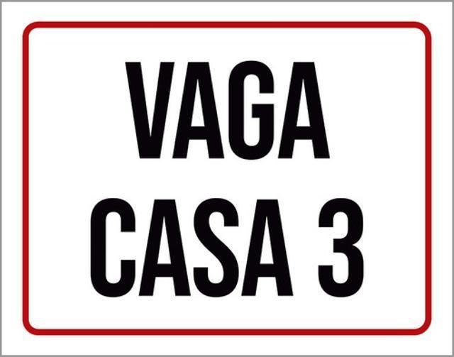 Imagem de Kit 5 Placas Vaga Casa 3 36X46