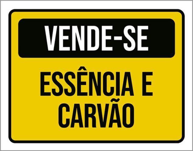 Imagem de Kit 5 Placas Vende-Se Essência Carvão 36X46