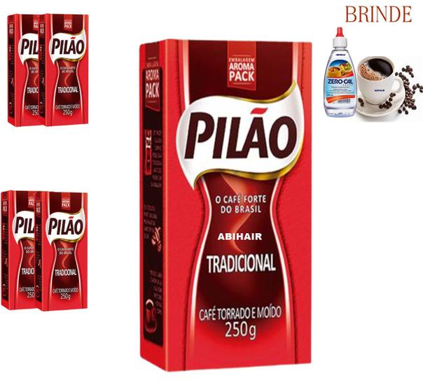 KIT 5 Pó De Café Pilão Torrado E Moído Tradicional EMBALADO Á Vácuo 250g Menor preço em KIT 5 Pó De Café Pilão Torrado E Moído Tradicional EMBALADO Á Vácuo 250g