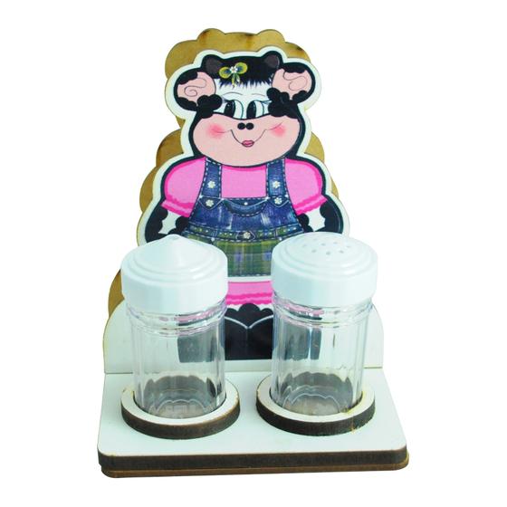 Kit 5 Porta Guardanapo Com Saleiro e Paliteiro Vaquinha Laser Mdf Madeira Adesivado Menor preço em Kit 5 Porta Guardanapo Com Saleiro e Paliteiro Vaquinha Laser Mdf Madeira Adesivado